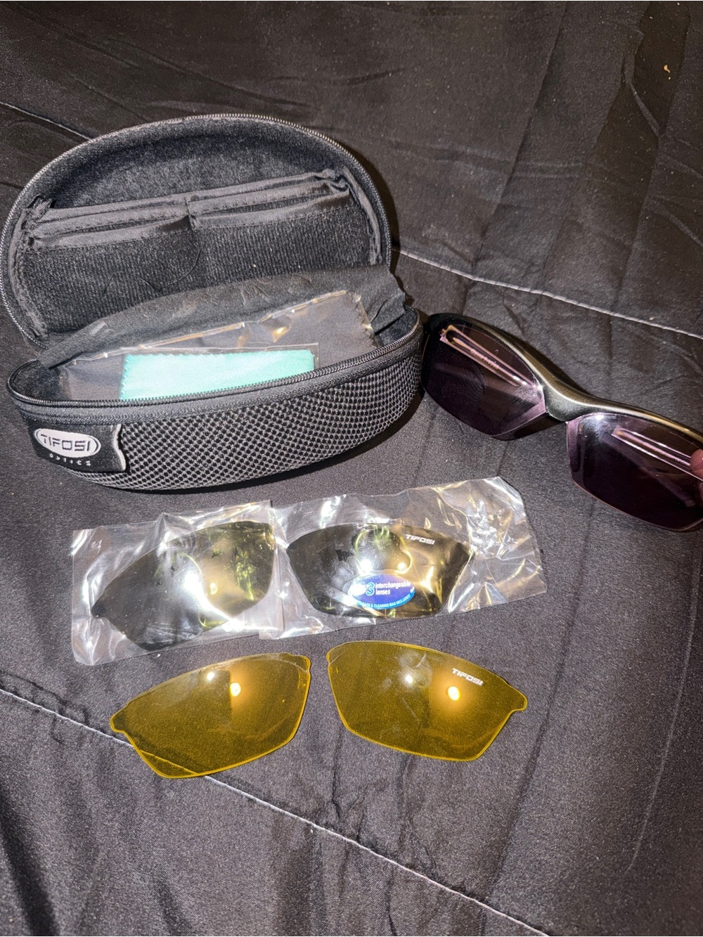 Tifosi Interchangeable Lens Sunglasses with Case